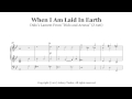 Organ: When I Am Laid In Earth (Dido’s Lament From 