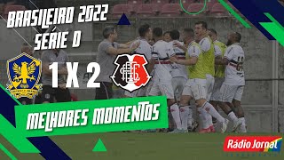 RETRÔ 1 X 2 SANTA CRUZ - MELHORES MOMENTOS - CAMPEONATO BRASILEIRO SÉRIE D - 1/08/2022