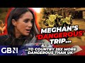 Meghan ENRAGES taxpayers with HUGE bill as Duchess ‘scared of UK’ tours country 5 times as dangerous