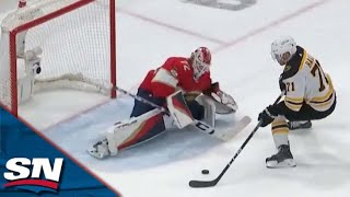 Taylor Hall Gets Panthers' Sergei Bobrovsky To Bite Hard On Breakaway To Extend Bruins' Game 4 Lead