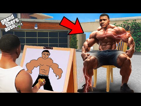 Franklin Using Magical Painting To Become The Most Strongest Franklin ! GTA 5 new