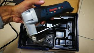 Unpacking / unboxing Cordless Metal Shear Bosch GSC 12V-13 0601926105