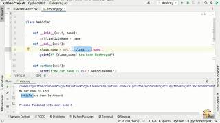 7. How to destroy Objects in Python | Learn Python OOP with Coriowood