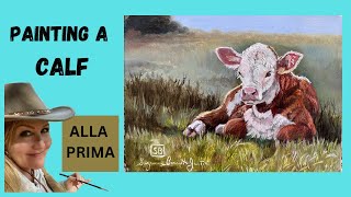HOW TO PAINT A COW IN LANDSCAPE ALLA PRIMA with Suzanne Barrett Justis