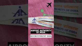 Airport Authority Of India Recruitment 2024 #AAI #jobs