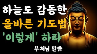 하늘도 감동하는 진정한 올바른 기도법ㅣ부처님말씀ㅣ불교명언