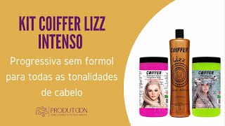 Kit Coiffer Lizz Intenso Progressiva sem formol para todos os tons de cabelo