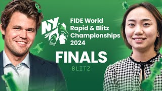 FINALS: FIDE World Blitz Championship 2024 | Will Magnus \u0026 Gunina Defend Their Title? KO Stage