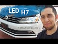 Luces LED H7 sin bases especiales en VW Jetta Vento focos illume Premium Lite | Armando Carros