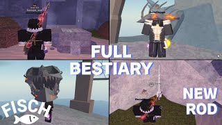 Fisch roblox NEW ARCHAEOLOGIST full bestiary showcase + how to get new relic rod