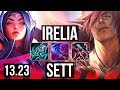 IRELIA vs SETT (TOP) | Comeback, 300+ games | KR Master | 13.23