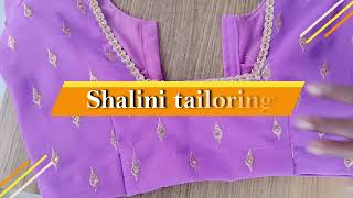 back hook blouse cutting and stitching | blouse cutting and stitching in telugu