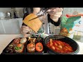 [SUB] 🍕Are you sure it's pizza..? Making heart pizza and radish kimchi. unboxing, Tokyo banana, etc