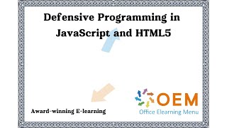 Defensive Programming Training, Opleiding & Cursus: JavaScript & HTML5 Mastery!