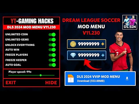 ️Dream League Soccer 2024 Hack/Mod️ | Consigue monedas y gemas DLS 24 de forma ilimitada