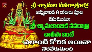 Sri Syamalabika Navaratri Chalisa || Gupta Navatrulu || Syamalambika Navatrulu || Maghamasam