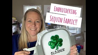 How To Embroider Sequin Flip Fabric