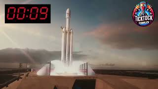 10 Second Countdown Timer with β±οΈ Falcon Heavy Launch π