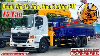 Đánh Giá Xe Tải Cẩu Hino 3 Chân FM 15 Tấn Gắn Cẩu SOOSAN 746 8 Tấn 6 Khúc |Giá Xe Tải Cẩu 3 Chân