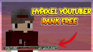 HOW TO GET YOUTUBE RANK ON HYPIXEL WITHOUT SUBSCRIBERS (Not Clickbait) (2021) (No Subs)