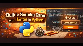 Create Sudoku Game in Python Using Tkinter in 2 minutes | Python small game Project for Beginners