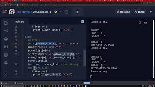 Python - 2 Player Game Loop