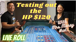 Testing out the HP Craps Betting Strategy with a Live Roll by Mrs. Money Shot