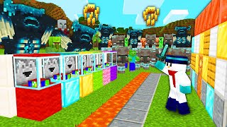 【マイクラ】1週間「ガチャがひける」世界でセキュリティハウス生活してみた結果！？