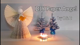 DIY Paper Angel #ChristmasAngel #BookAngel #Angel #White