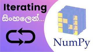 Python Numpy Tutorial - 07 | Iterating | Sinhala