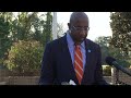 georgia sen. raphael warnock visits war veterans home to speak on bill to improve health standards