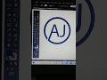 How to Create AJ Letter Logo Design In Adobe Illustrator || #shorts #shortviral #logodesign