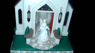 Avon Plastic Church Angel Music Clock Night Light Chimes 2000 Gift Collection