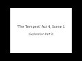 'The Tempest' Act 4, Scene 1 (Explanation Part 9)