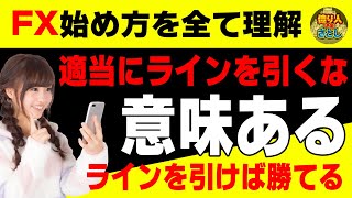 【FX初心者講座】適当にラインを引くな！意味のあるラインを引かないと勝てません【投資家プロジェクト億り人さとし】