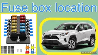 The fuse box location on a 2021 Toyota RAV4