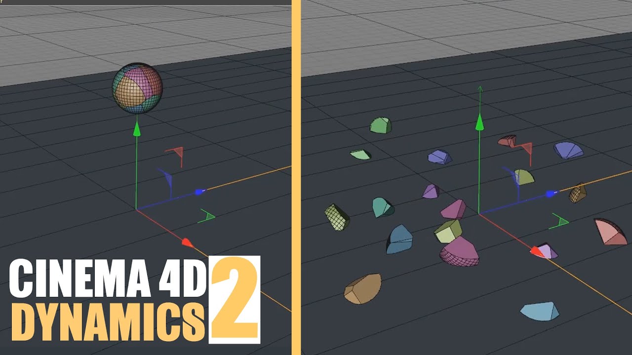 Cinema 4D - Dynamics For Beginners Tutorial #02 - YouTube