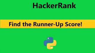 find the runner up score hackerrank solution in python | realNameHidden