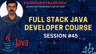 Full Stack Java Developer Course | Session - 45 | Spring Boot | Project Lombok | rajonlinetrainings