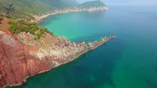 野崎火山火口跡「ゴジラの尻尾」・ドローン長崎空撮４K