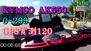 0~299 KYMCO AK550 GPS加速實測