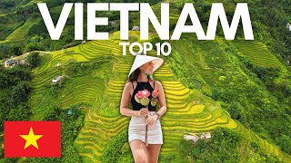 TOP 10 Places to visit + things to do in VIETNAM😁🇻🇳