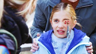 A fishhook hanging from her eyelid !!! #911 #chicagofire #firefighter