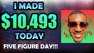 I Made $10,000 in profits day trading stocks today trade recap FIVE FIGURE DAY!!!