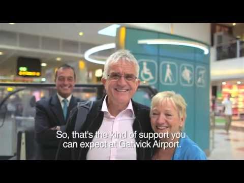 Mobility assistance at Gatwick Airport (subtitled) Mobility assistance at Gatwick Airport (subtitled)