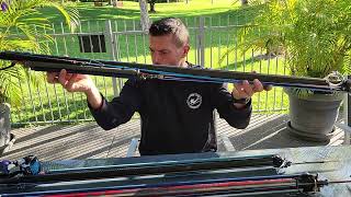 Testing custom 90cm Ermes roller speargun