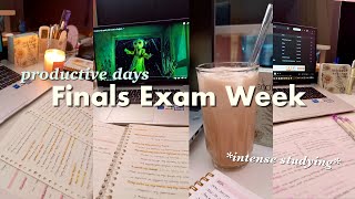 FINALS WEEK STUDY VLOG 📚📝| exam week, productive, locking in, intense stu(dying), cram with me