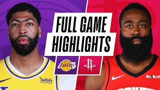 LAKERS at ROCKETS | FULL GAME HIGHLIGHTS | January 10, 2021