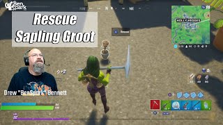 Rescue Sapling Groot from Holly Hedges Nursery! (Fortnite Sapling Groot Awakening Challenge)