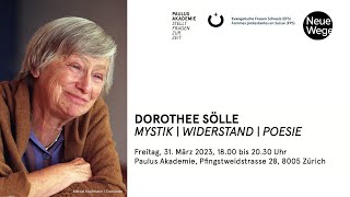 DOROTHEE SÖLLE MYSTIK | WIDERSTAND | POESIE